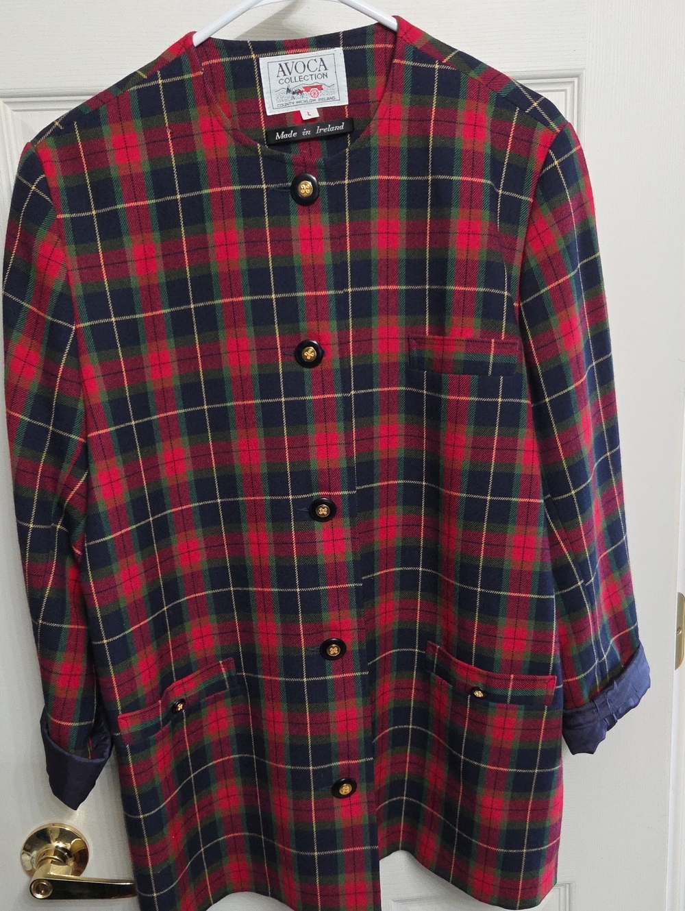 Avoca Red & Green Tartan Blazer Jacket